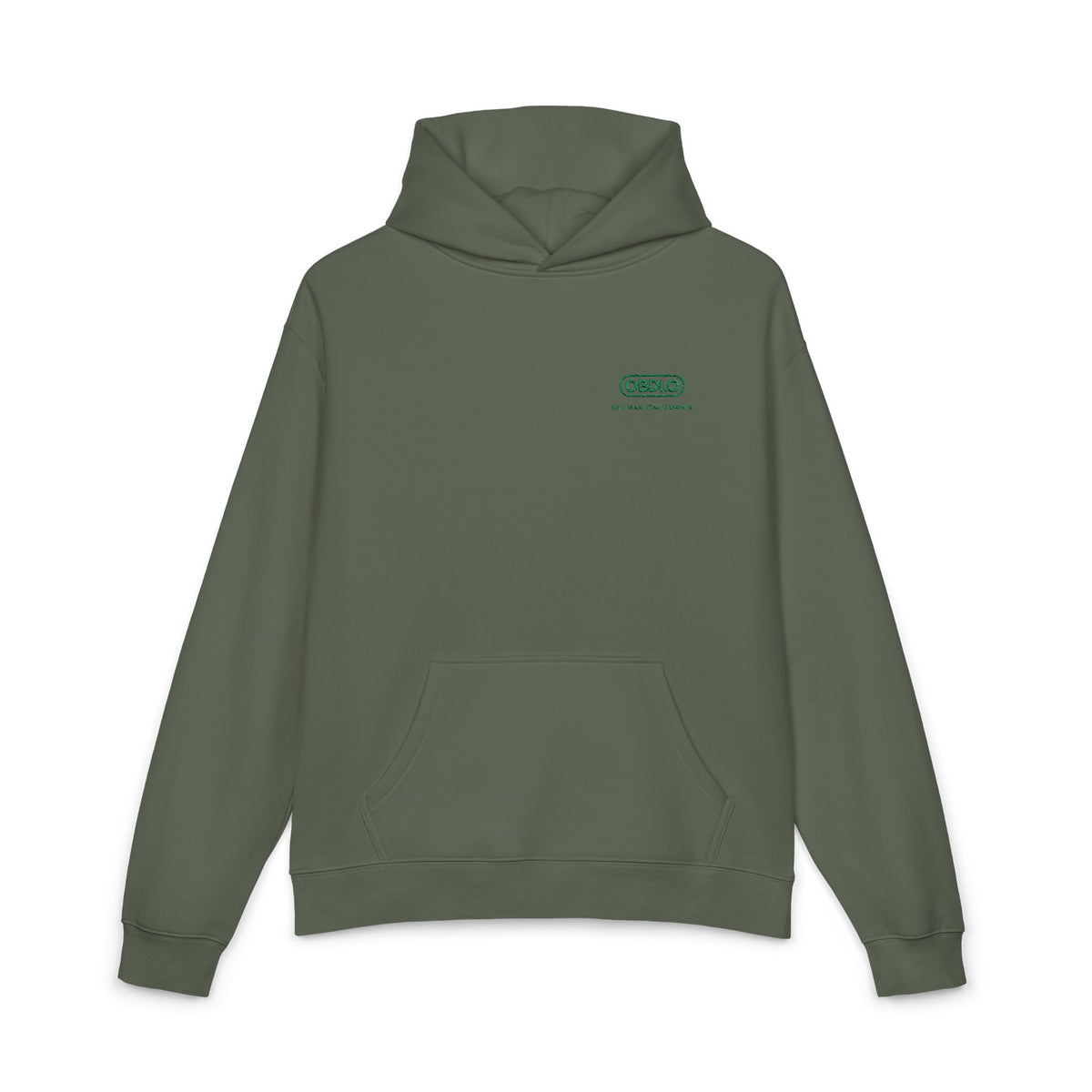 09 Retro hoodie in cypress, throwback unisex hoodie