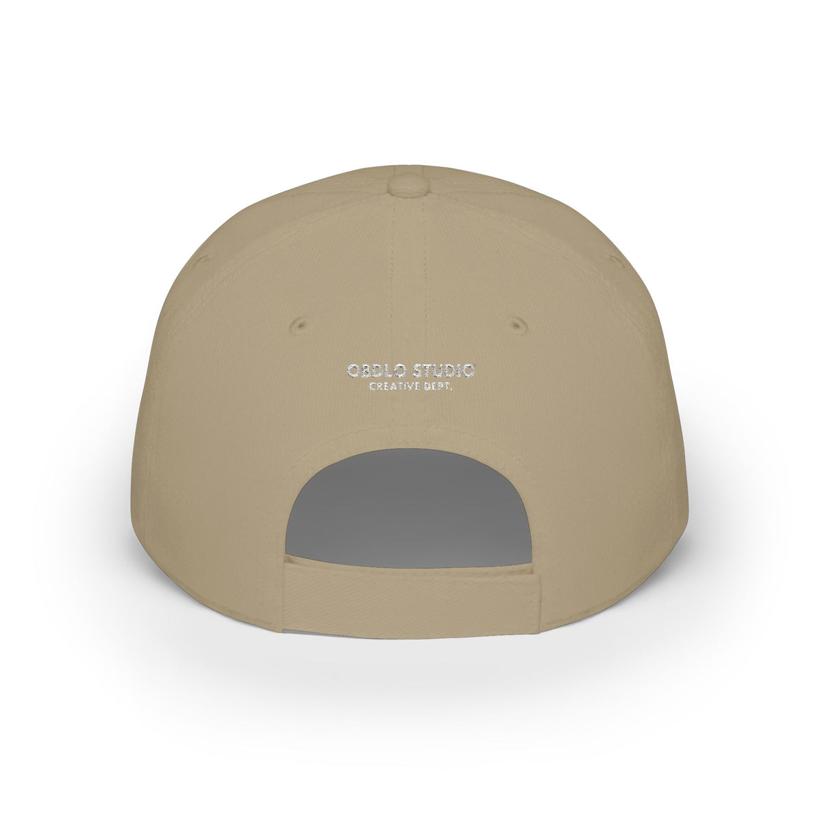 Low Profile cap back view, adjustable strap