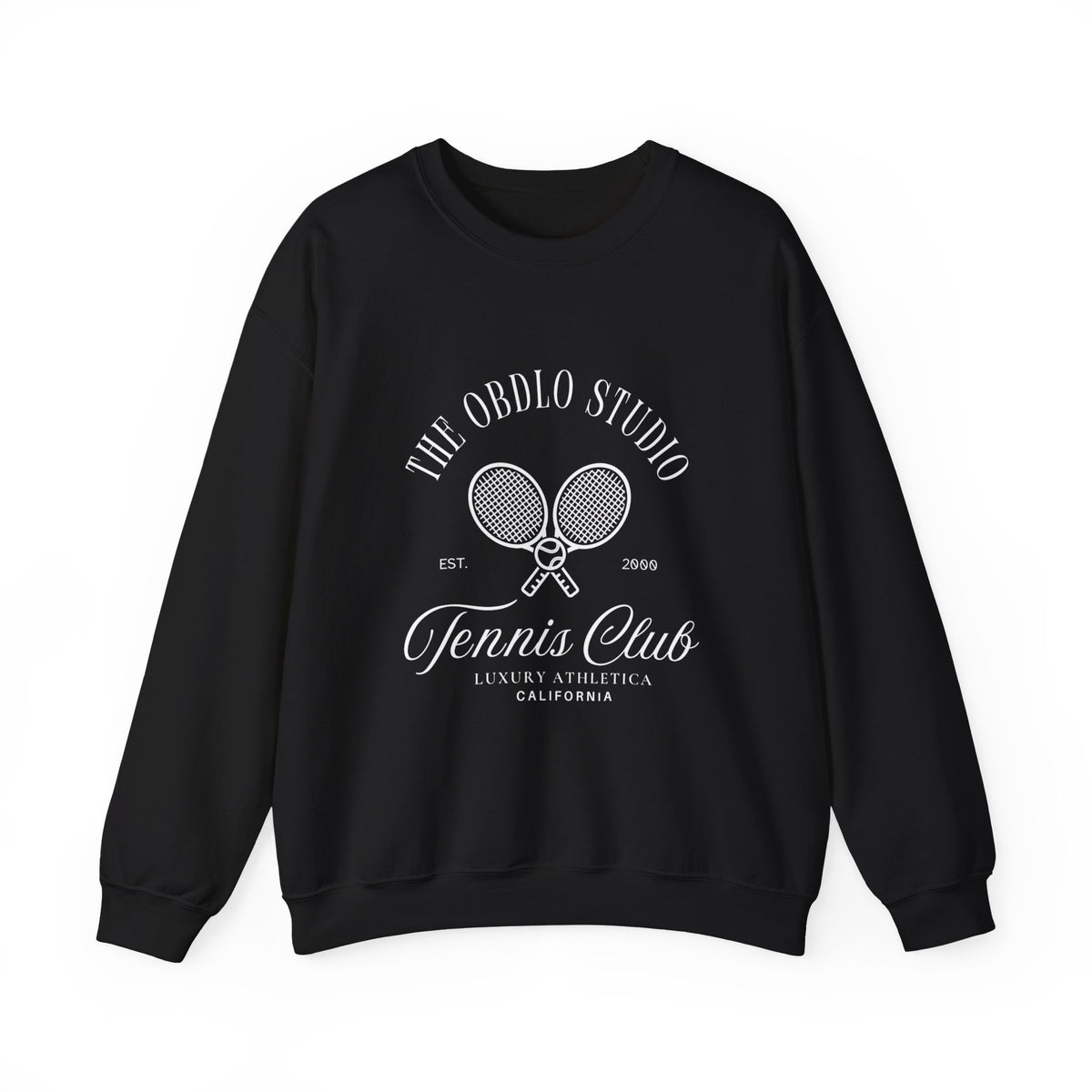 Tennis Club Heritage crewneck in midnight, heavyweight crewneck