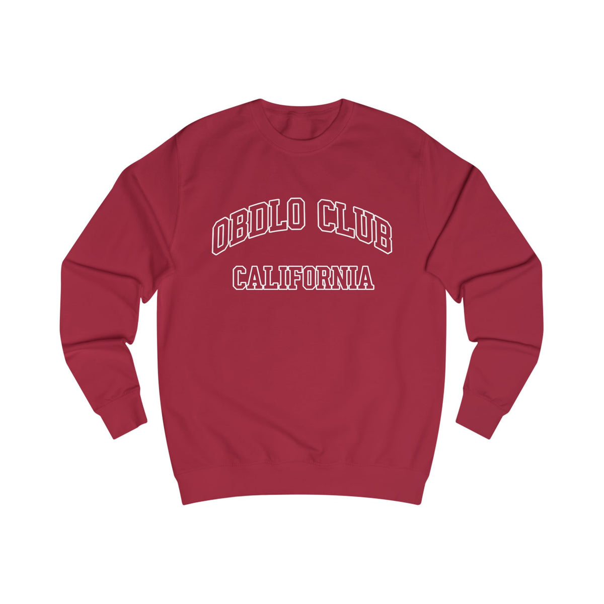 Tennis Club crewneck in red hot chilli, retro California crew