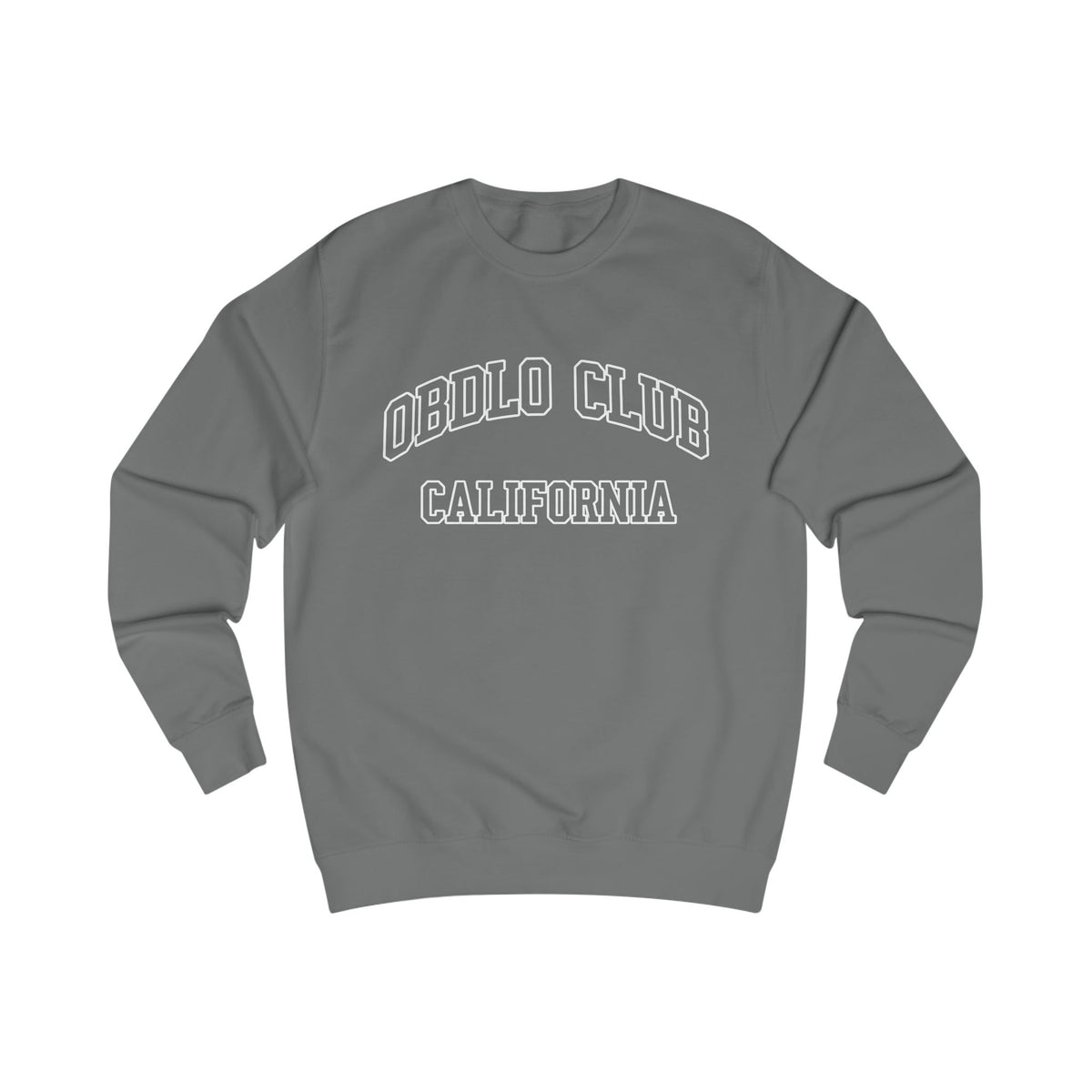 Tennis Club crewneck in steel grey, vintage tennis style
