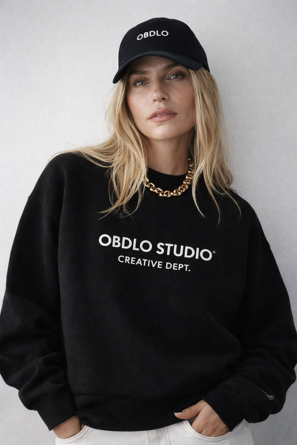 The Forest crewneck front view, heavyweight fleece unisex sweatshirt