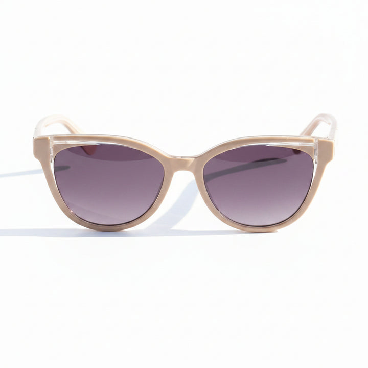 Sunglasses with dark lenses on a wooden surface